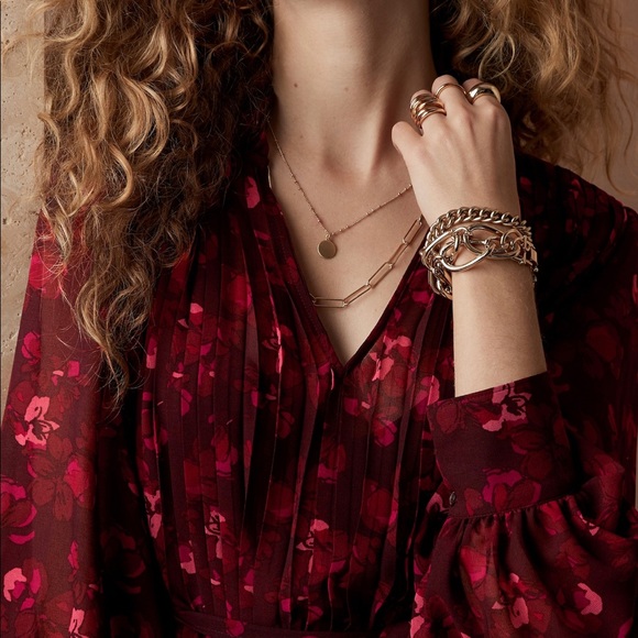 Banana Republic Chiffon Pleated Maxi Dress - Picture 3 of 4